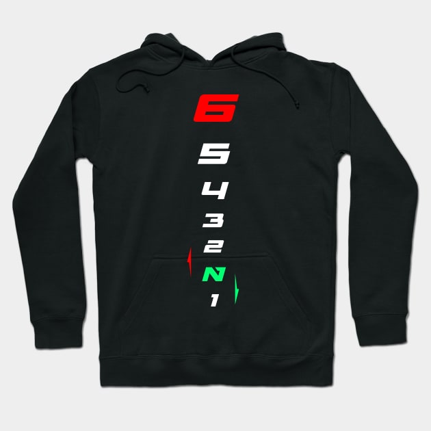 Gears 1 Down 5 Up Hoodie by suketchi